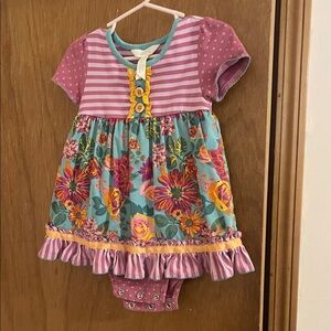 Matilda Jane Pink and Blue Floral One Piece